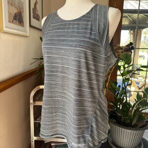 Marmot Womens Tank, L, Gray With Stripes